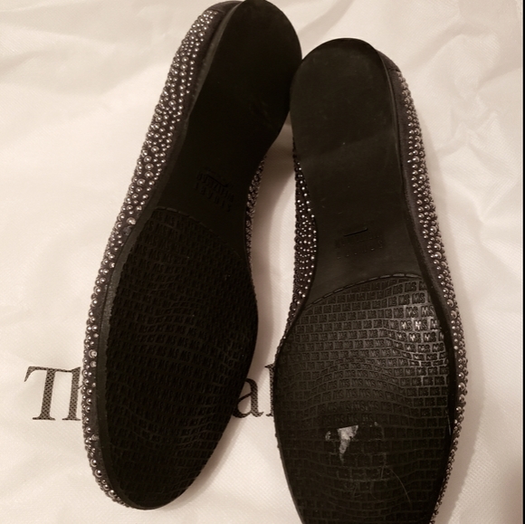 STUART WEITZMAN Gray Suede Flats 9M - Picture 2 of 5